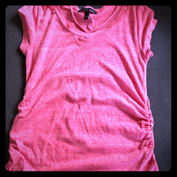 Red Maternity Shirt, Size Small - Picture 1 of 2